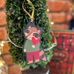 Tag especial natal bichinhos guaxinim