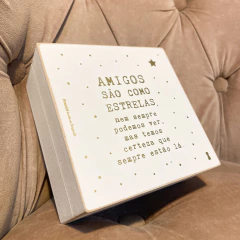 Caixinha Amigos estrelas 13X13 - 6mm