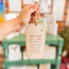 Tag Amigos Estrelas Branco
