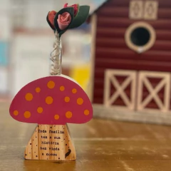 Vaso Cogumelo Toda Familia historia