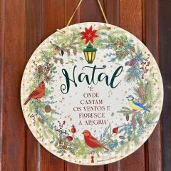 Guirlanda Passarinhos natal 40cm