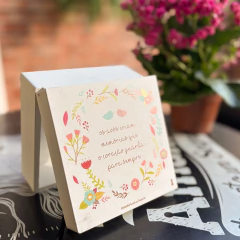 Caixinha Avos memorias 13X13 - 6mm