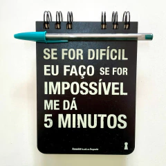 Caderneta P 5 Minutos 11,3x15,2 - 80Fls Sem Pauta