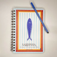 Caderneta G Sardinha 15,2X 21,8 - 80Fls Com Pauta