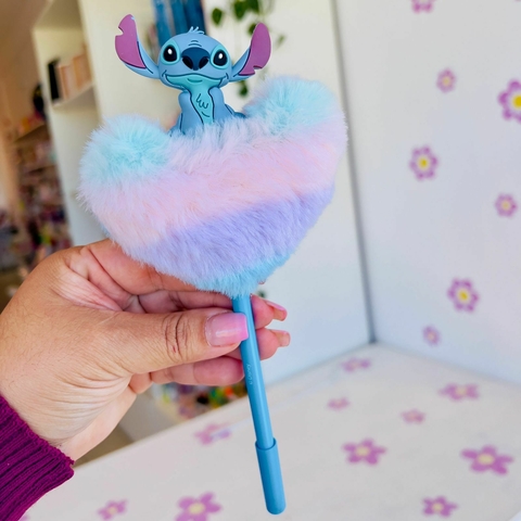 CANETA CORACAO PLUSH STITCH 0,7MM