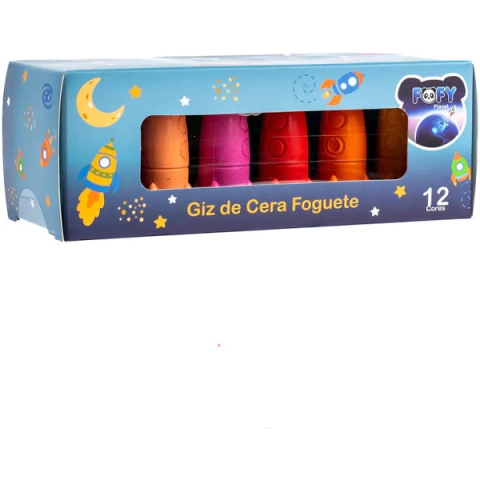 Giz de cera foguete - Fofy
