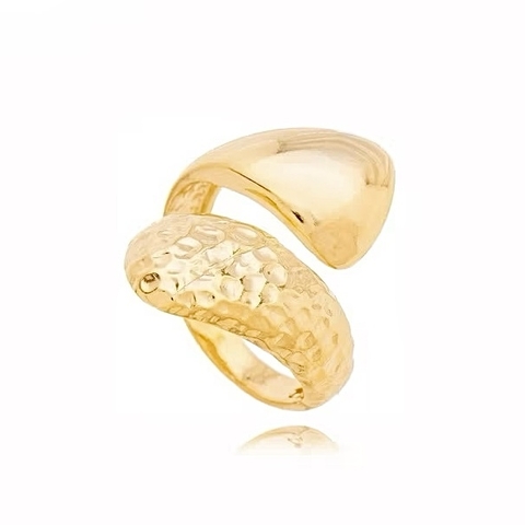 Anel Duplo Trabalhado Ajustável Dourado 18k Ou Prateado 925 - comprar online