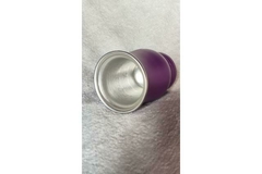 Kit Cuia de Alumínio colorida + Bomba lisa achatada 19cm - comprar online