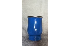 Kit Cuia de Alumínio colorida + Bomba lisa achatada 19cm - Chimaré: tudo para chimarrão e tereré