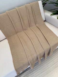 Manta em Tricot Mattone Castor 1.80x0.90 - Le Fran Home Decor 