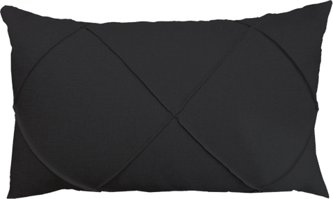 Capa Retangular Drapeada em Suede Preta