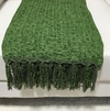Manta em Chenille Verde Escuro