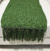 Manta em Chenille Verde Escuro