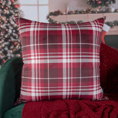 Kit 3 Capas de Almofadas e 1 Rolinho Natal Vermelho - Le Fran Home Decor 