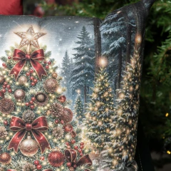 Capa de Almofada Árvore de Natal com Luzes de Led na internet