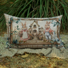 Capa de Almofada Retangular Casal de Coelhos Vintage - comprar online