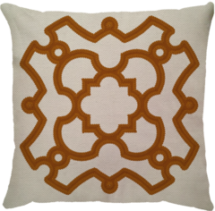Capa de Almofada em Linho Frame Terracota