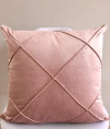 Capa de Almofada Drapeada Veludo Rose