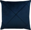 Capa de Almofada Drapeada Veludo Azul Marinho