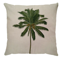 Capa de Almofada em Linho Coqueiro