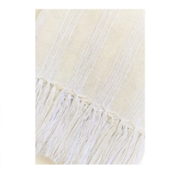 Manta Decorativa de Algodão Branca - comprar online