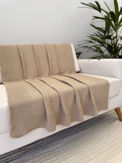 Manta em Tricot Mattone Castor 1.80x0.90 - comprar online