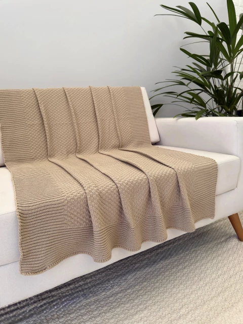 Manta em Tricot Mattone Castor 1.80x0.90 - comprar online