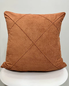 Capa Almofada Boucle Drapeada Terracota Grande - comprar online
