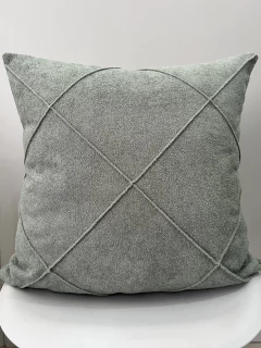 Capa Almofada Boucle Drapeada Verde Menta Grande - comprar online