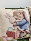 Capa de Almofada Linho Coelhinho com Ursinho - comprar online