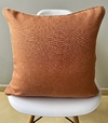 Capa de Almofada em Linho Terracota com Cordão Cru - comprar online