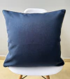 Capa de Almofada em Linho Azul com Cordão Cru - comprar online