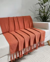 Manta Escamas em Algodão Terracota - comprar online