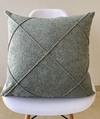 Capa de Almofada Drapeada Boucle Verde Menta