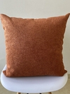 Capa de Almofada em Boucle Lisa Terracota