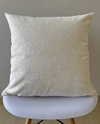 Capa de Almofada em Boucle Lisa Off White
