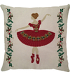 Capa de Almofada Linho Bailarina Natal
