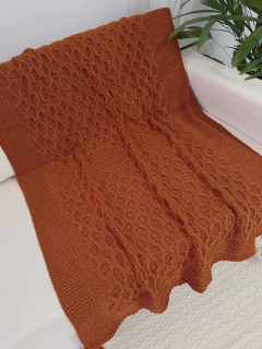 Manta em Tricot Bossa Terracota 1.80x0.90 na internet
