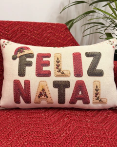 Kit 4 Capas de Almofadas Linho Natal com Afeto 2 - loja online