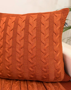Capa de Almofada em Tricot Siena Terracota - comprar online