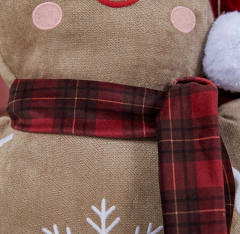 Almofada Bordada Biscoito Gingerbell Natal - comprar online