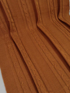 Manta em Tricot Tresse com Tassel Terracota 1.80x0.90 na internet