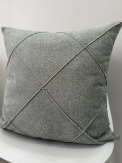 Capa Almofada Boucle Drapeada Verde Menta Grande na internet