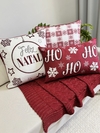 Kit 3 Capas de Almofadas Natalina Luxo Ho Ho Ho
