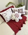Kit 3 Capas de Almofadas Natalina Luxo Floco de Neve