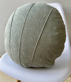 Almofada Concha em Boucle Verde Menta - comprar online