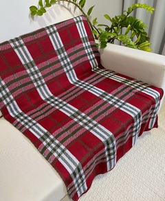 Manta em Tricot Natalina Xadrez 1.80x0.90 - Le Fran Home Decor 