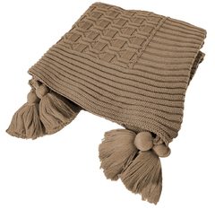 Manta em Tricot Diamond com Tassel Castor 1.80x0.90