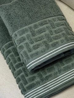 de Toalhas Geométrica Super Soft Verde 2 Peças- Banho e Rosto na internet