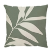 Capa de Almofada Suede Folhagem Bege e Verde